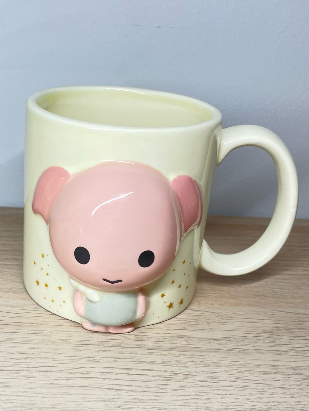 Harry Potter Dobby The House Elf Kawaii 3D Embossed Ceramic Mug Half Moon Bay